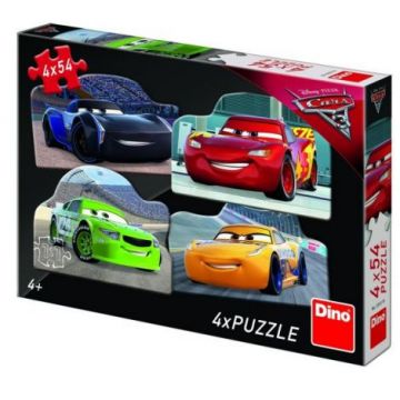 Puzzle 4 in 1 - cars 3 (54 piese)