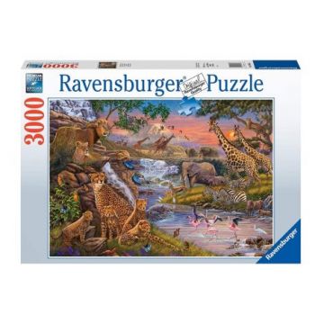 PUZZLE ANIMALE SALBATICE LA RAU, 3000 PIESE PUZZLE ANIMALE SALBATICE LA RAU, 3000 PIESE
