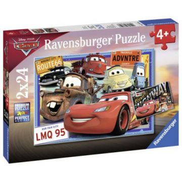 Puzzle Cars, 2X24 Piese