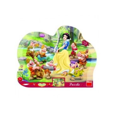 Puzzle cu rama - alba ca zapada (25 piese)