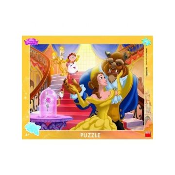 Puzzle cu rama - frumoasa si bestia (40 piese)