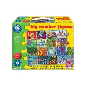 Puzzle de podea Invata numerele (de la 1 la 20) BIG NUMBER JIGSAW