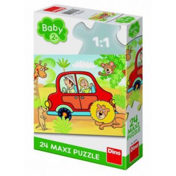 Puzzle de podea - safari (24 piese)