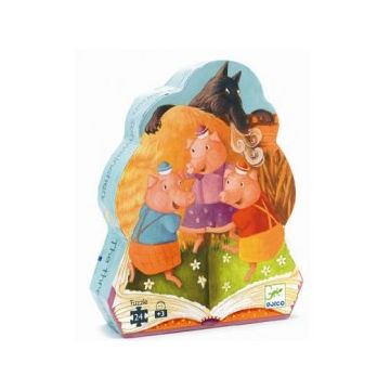 Puzzle Djeco - Cei 3 purceluși