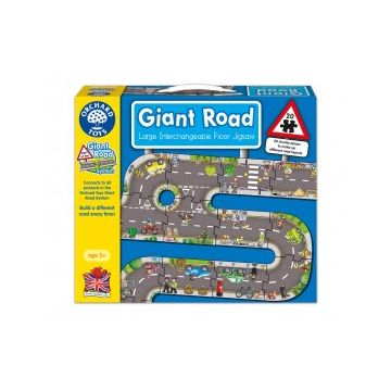 Puzzle gigant de podea traseu masini (20 piese) GIANT ROAD JIGSAW