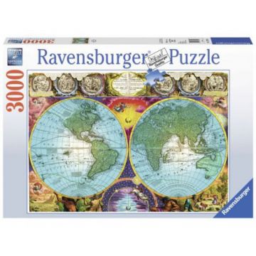 Puzzle Harta antica, 3000 piese