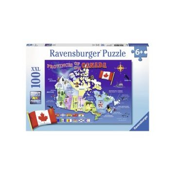 Puzzle harta canadei 100 piese