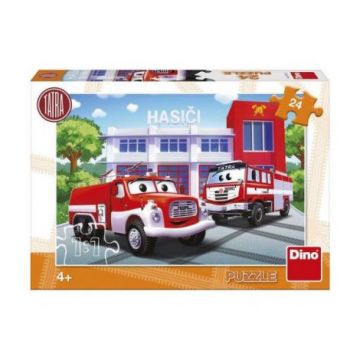 Puzzle - masina de pompieri (24 piese)