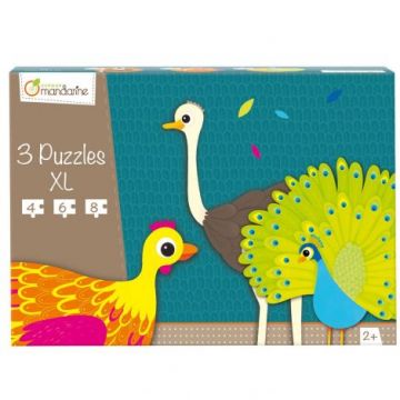 Puzzle XL Avenue Mandarine - Feathered creatures, 18 piese