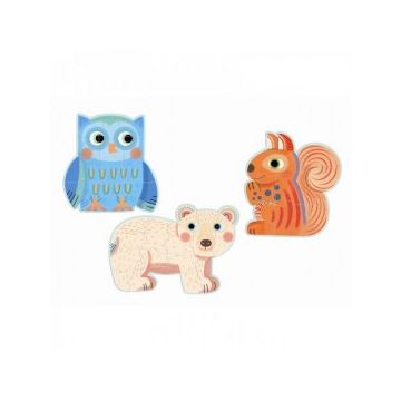 Set Puzzle-uri evolutive Djeco animale