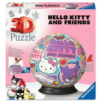 3D Puzzle  Ravensburger din 72 piese - Hello Kitty