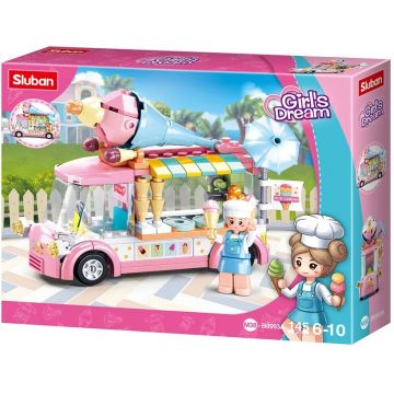 Constructor Sluban Girl's Dream - Camion cu înghețată, 145 de bucăți