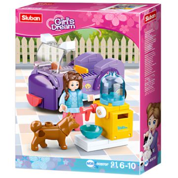 Constructor Sluban Girl's Dream - Centru de hrănire pentru câini, 91 de bucăți