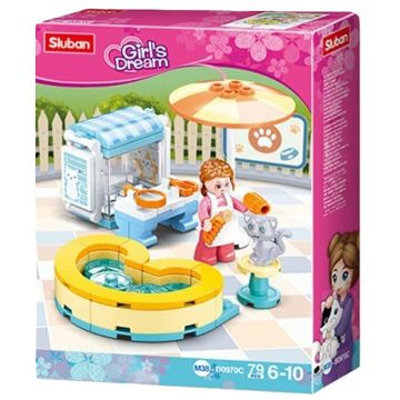 Constructor Sluban Girl's Dream - Centru SPA pentru pisici, 79 de piese