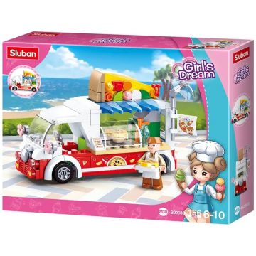 Constructor Sluban Girl's Dream -Dubă cu pizza, 156 de bucăți