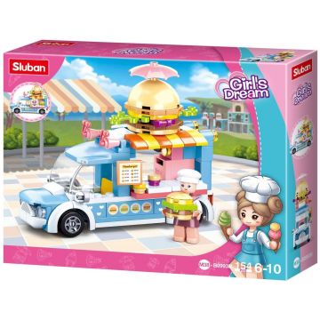 Constructor Sluban Girl's Dream -Dubă pentru burgeri, 154 bucăți