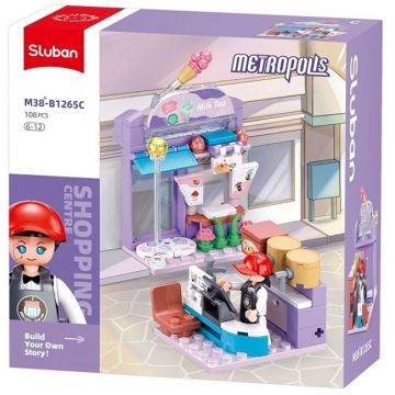 Constructor Sluban Metropolis - Magazin de băuturi, 108 bucăți