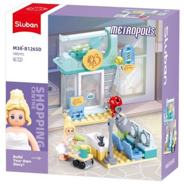 Constructor Sluban Metropolis - Salon de coafură, 105 piese