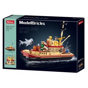 Constructor Sluban Model Bricks - Atacul rechinului, 592 piese