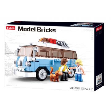 Constructor Sluban Model Bricks - Autobuz hippie, 227 de piese