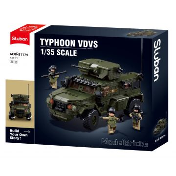 Constructor Sluban Model Bricks – Transportor blindat de trupe Typhoon, 519 piese