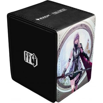 Cutie pentru cărți Ultra Pro - Magic The Gathering: Final Fantasy - Lightning, Army of One Alcove Flip Deck Box (100+ buc)
