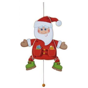 Decorațiune de perete din lemn Haba - Moș Crăciun