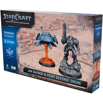 Extensie de joc de societate StarCraft: Tabletop Miniatures Game - Jim Raynor & Point Defense Drone