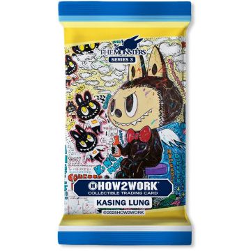 How2work Labubu Collectible Chrome Trading Cards The Monsters Series 3
