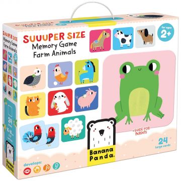 Joc de memorie pentru copii Banana Panda Suuuper Size - Animale domestice