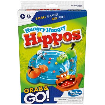 Joc de societate pentru doi  Hungry Hungry Hippos: Grab & Go! - pentru copii