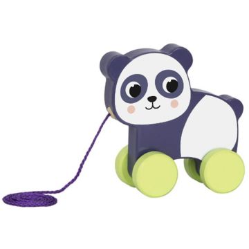 Jucărie de tragere din lemn Hi Pando - Panda