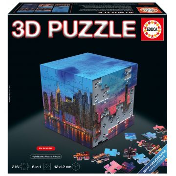 Puzzle 3D Educa din 6 x 36 piese - Panorama din New York