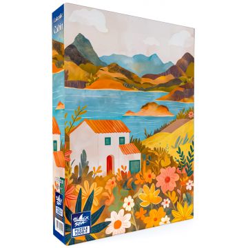 Puzzle Black Sea din 1000 piese - Casa de lângă lac