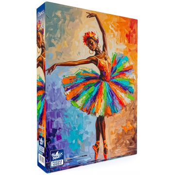 Puzzle Black Sea din 1000 piese - Dansul culorilor