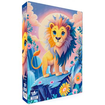 Puzzle Black Sea din 500 piese - Micul rege al junglei