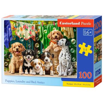 Puzzle Castorland din 100 piese - Poznele câinilor