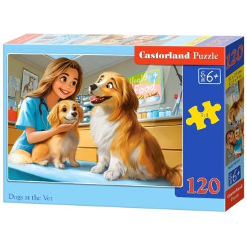 Puzzle Castorland din 120 piese - Control la veterinar