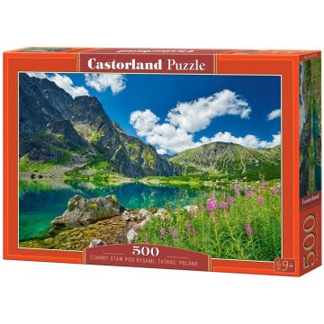 Puzzle Castorland din 500 piese - Lacul Negru sub Risi, Munții Tatra, Polonia