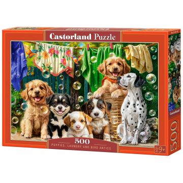Puzzle Castorland din 500 piese - Pozne de câine