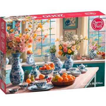 Puzzle Cherry Pazzi din 2000 piese - Dimineața în bucătăria mea