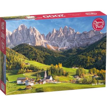 Puzzle Cherry Pazzi din 2000 piese - Val di Funes, Italia