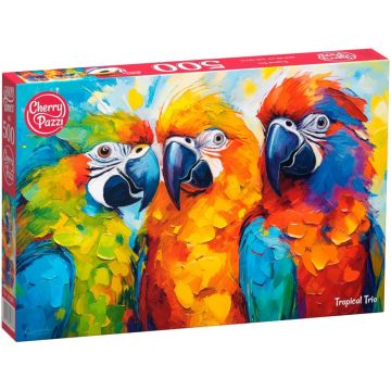 Puzzle Cherry Pazzi din 500 piese - Trio tropical
