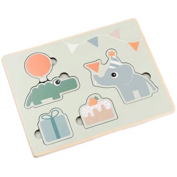 Puzzle din lemn Done by Deer - Celebration, colour mix