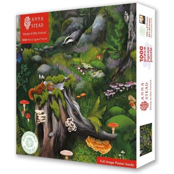 Puzzle Flame Tree din 1000 piese - Adânc în pădure