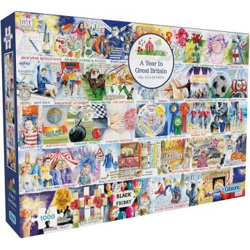 Puzzle Gibsons din 1000 piese - Un an în Regatul Unit