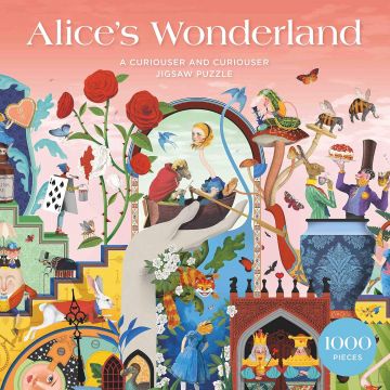 Puzzle Laurence King din 1000 piese - Alice în Țara Minunilor