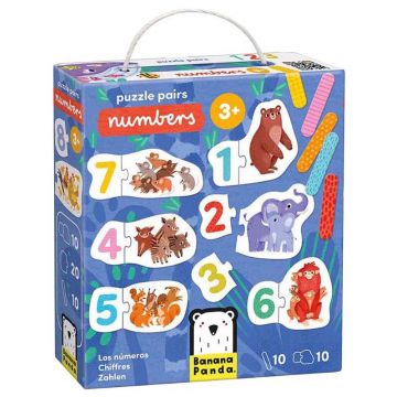 Puzzle pentru copii Banana Panda 10 în 1 - Cifre