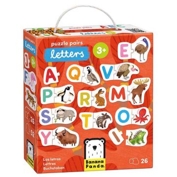 Puzzle pentru copii Banana Panda 26 în 1 - Alfabetul englez