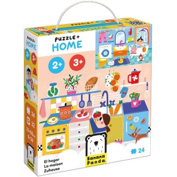 Puzzle pentru copii Banana Panda din 24 piese - Casă